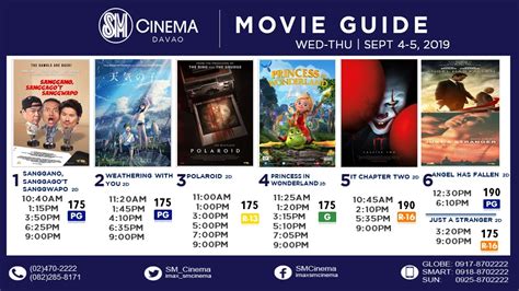 davao city cinema schedule|SM City Davao Cinema Movie Schedule .